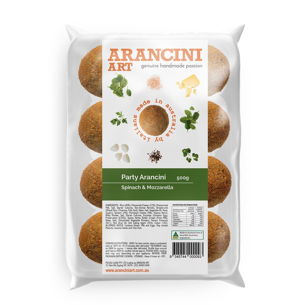 arancini spinach 12 x 500g* [B]