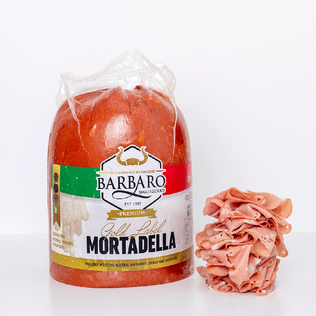 barbaro mortadella plain half r/w 4.5kg (2) [K]