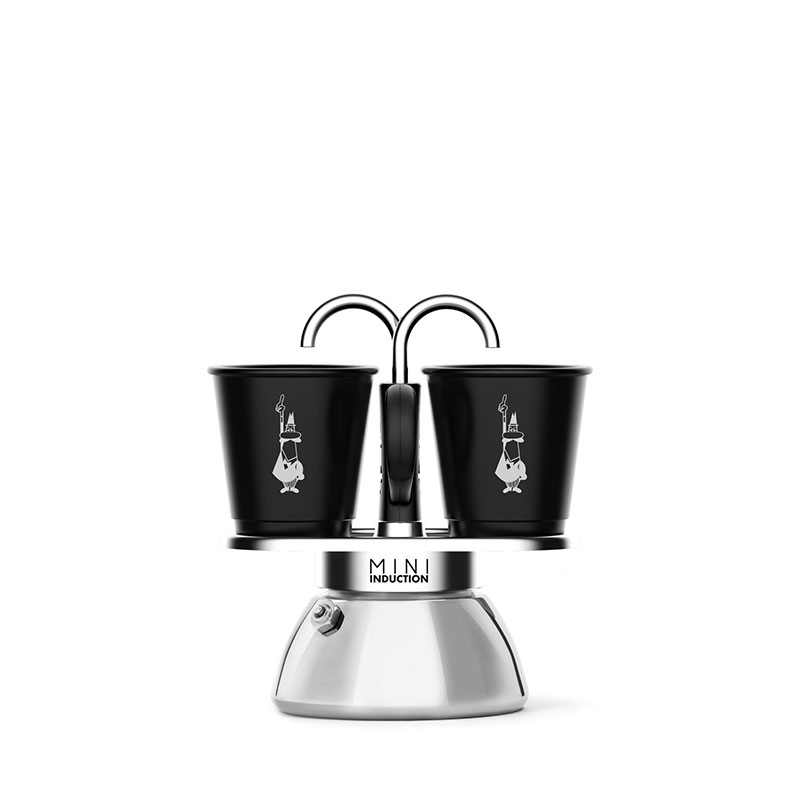 bialetti 7310 set mini induction black+2 bicchierini* [U]