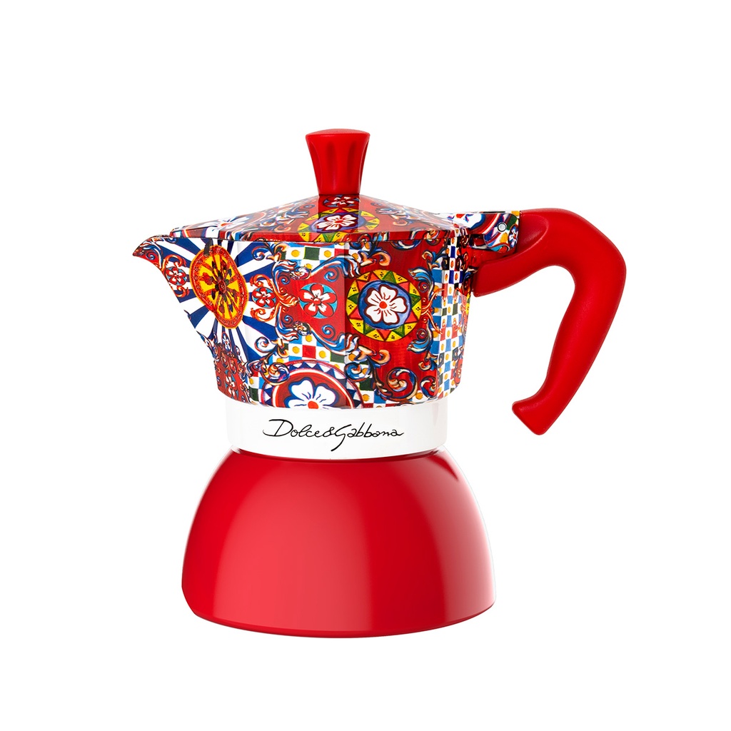 bialetti 5339 moka induction D&G 4 cup* [U]Red