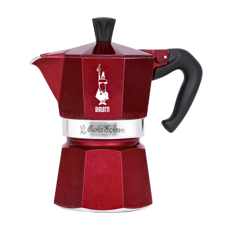 bialetti 9900 moka express red glamour  6 cup* [U]