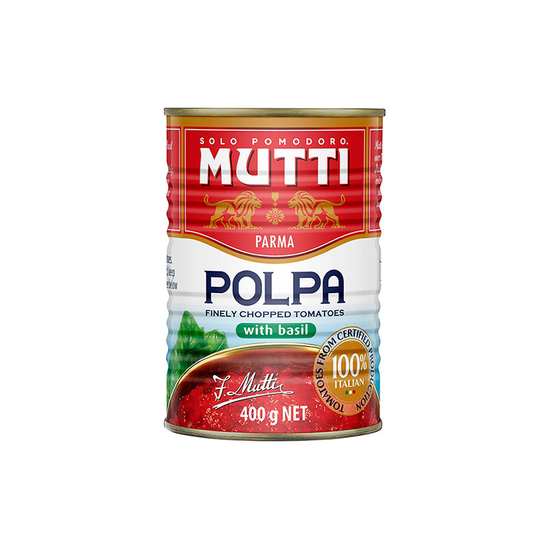 mutti polpa chopped basil 12 x 400g [B]