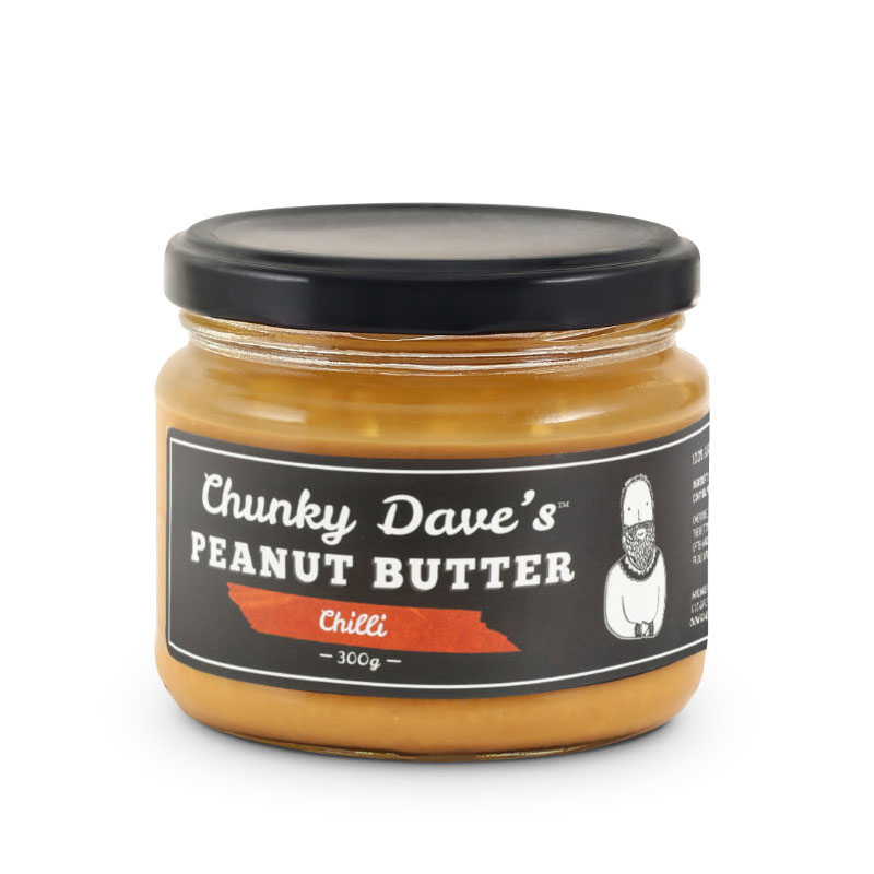 pepe saya chunky dave chilli peanut butter 6 x 300gm [B]