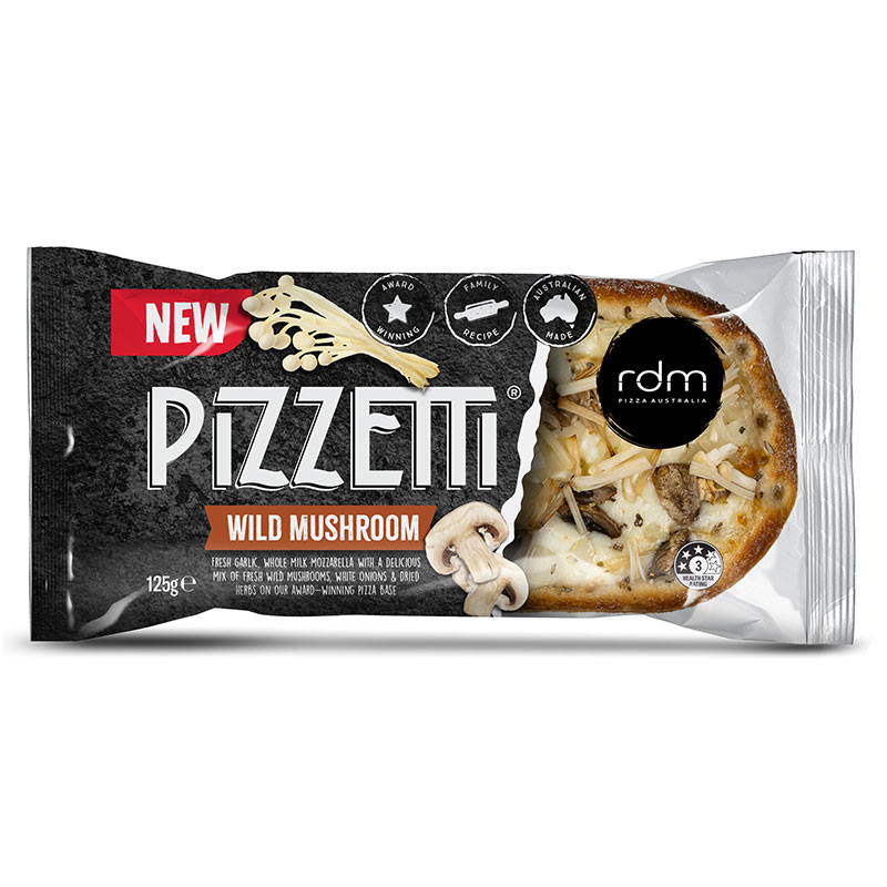 rdm pizzetta wild mushroom 12 x125gm [B]*