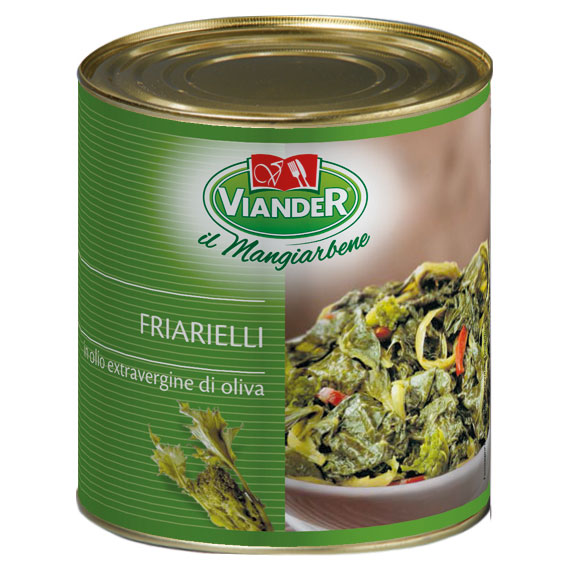 viander friarielli in EXTRA VIRGIN OLIVE oil 800g [U]