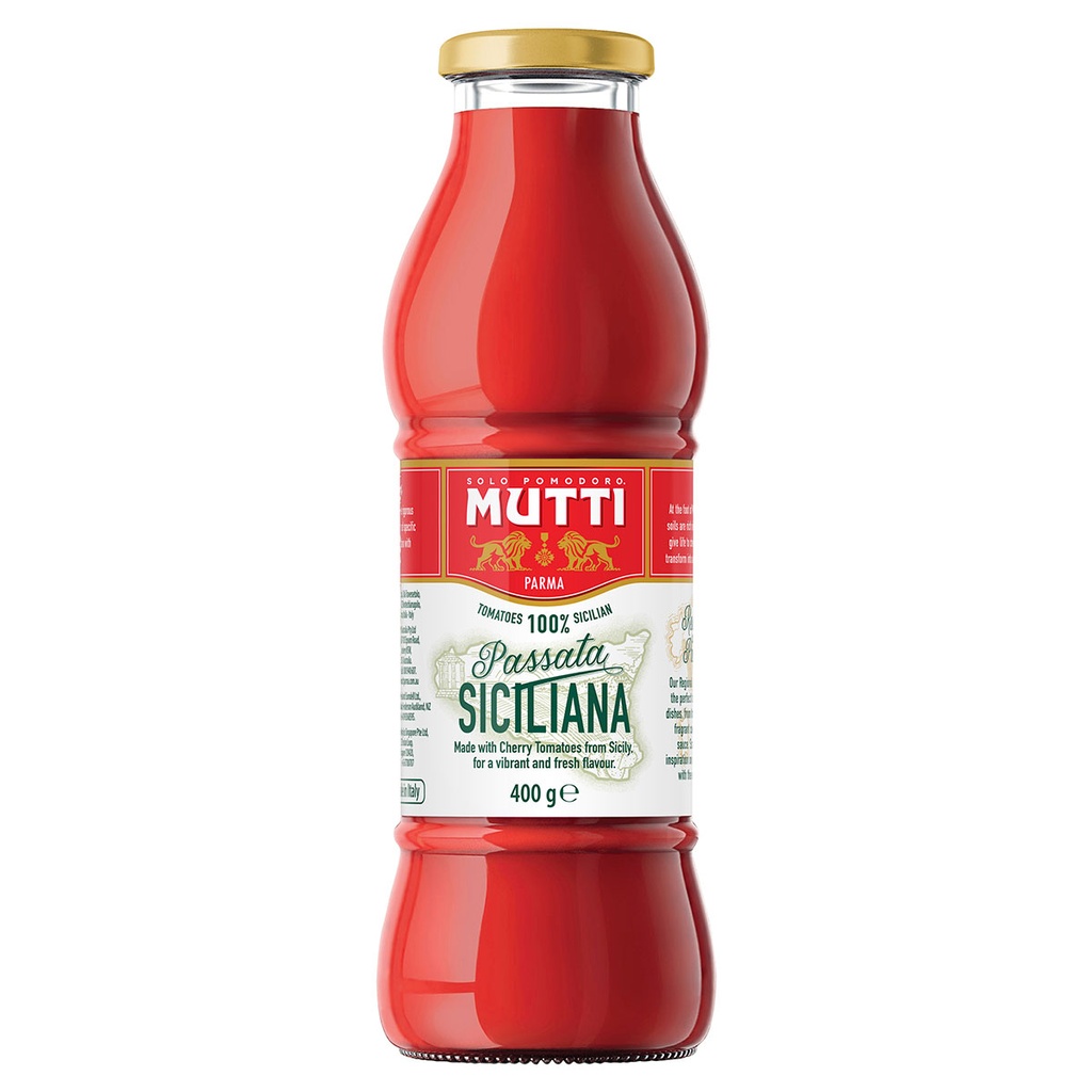 mutti regional passata sauce siciliana 6 x 400g [B]