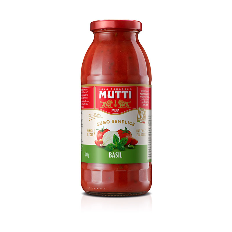 mutti sugo semplice basil 6 x 400g [B]