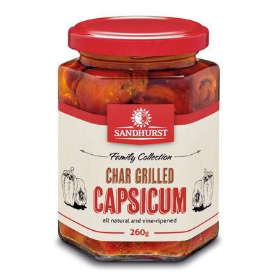 sandhurst capsicum chargrilled 6x260g[B]