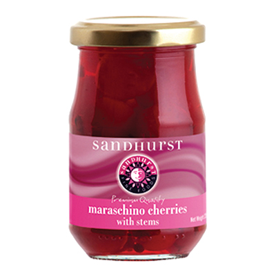 sandhurst cherries maraschino 12x225g[B]