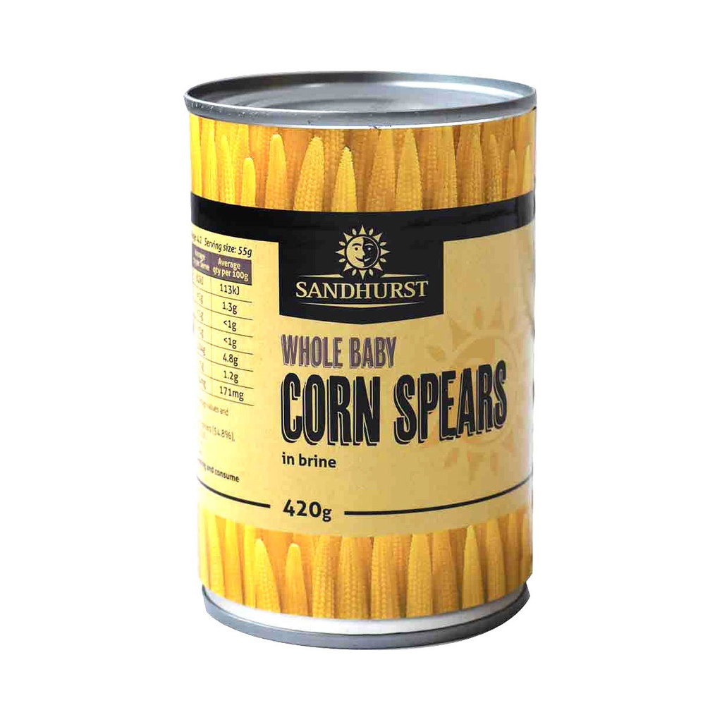 sandhurst baby corn spears 24 x 425g [B]