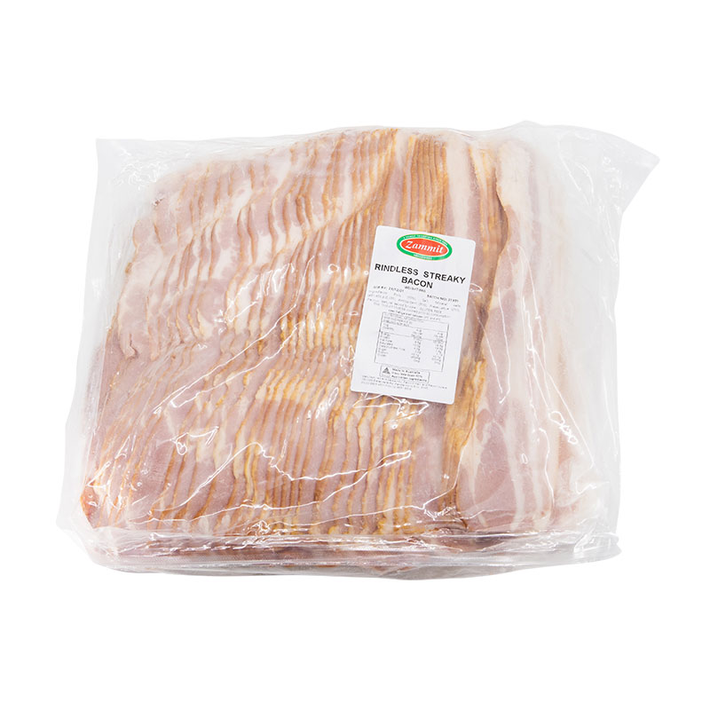 zammit bacon streaky rindless 3kg (5) [U]