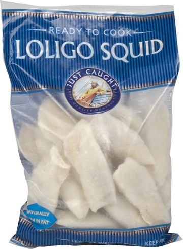 WHOLE CLEANED LOLIGO SQUID 6-8 INCH (U10) 1KG