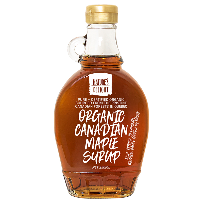 nature's organic maple syrup 12 x 250[B]