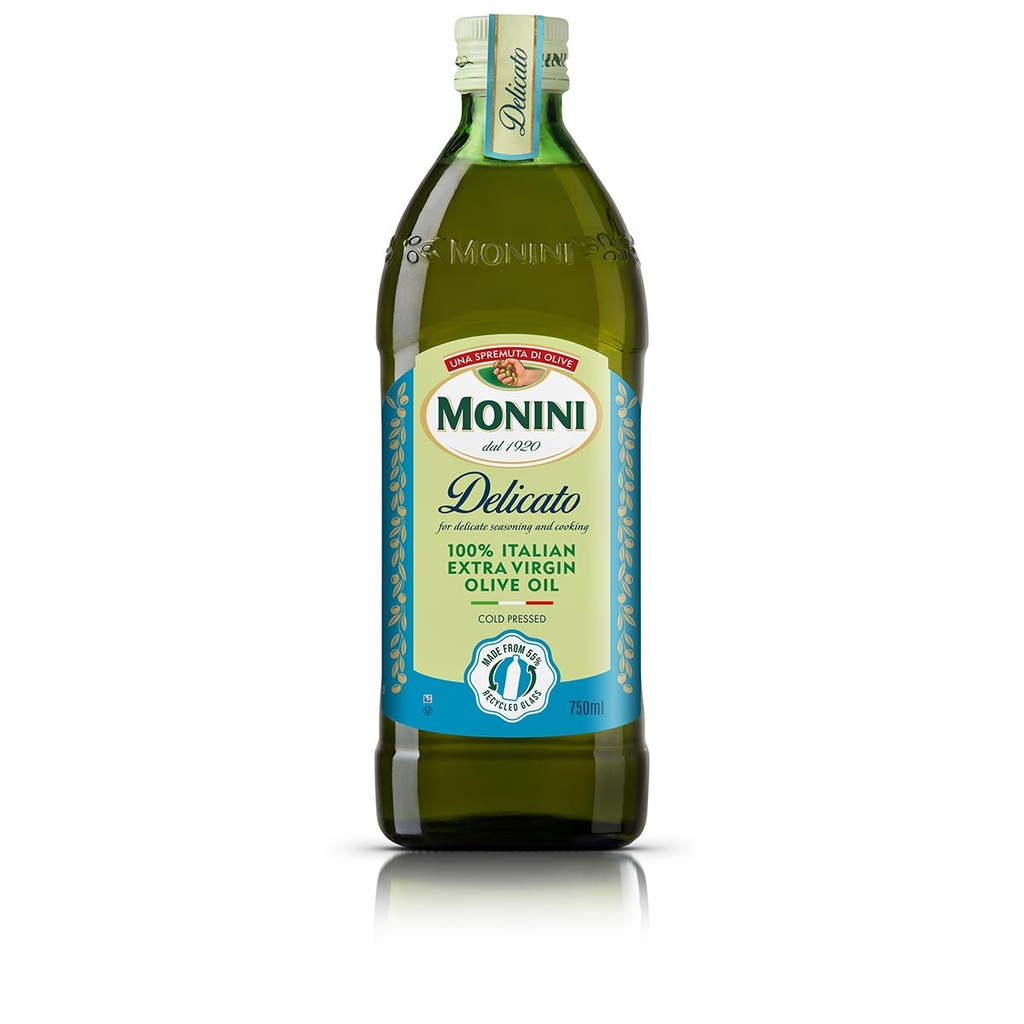 monini olive oil extra virgin delicato 6 x 750ml [B]