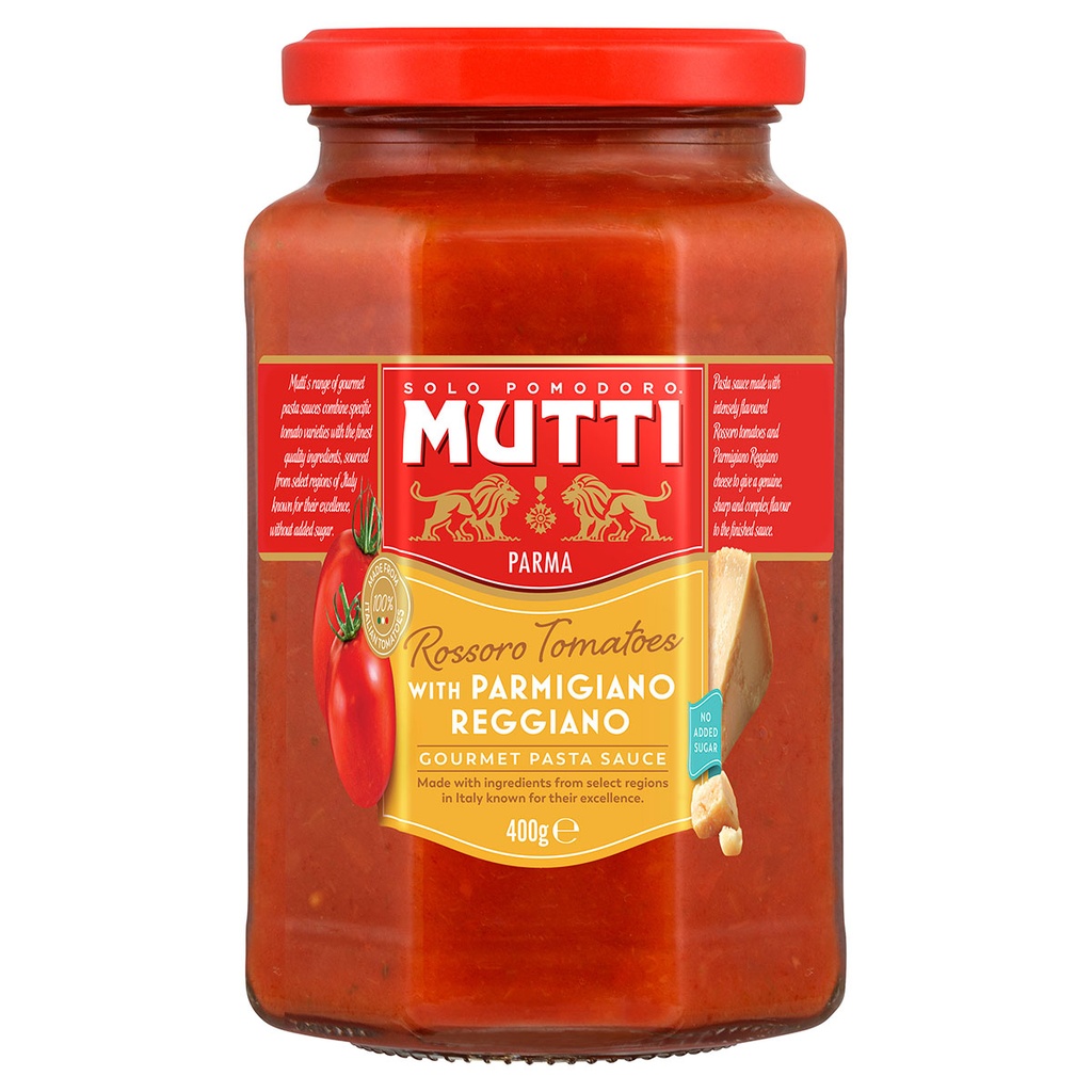 mutti gourmet pasta sauce parmigiano 6 x 400g [B]