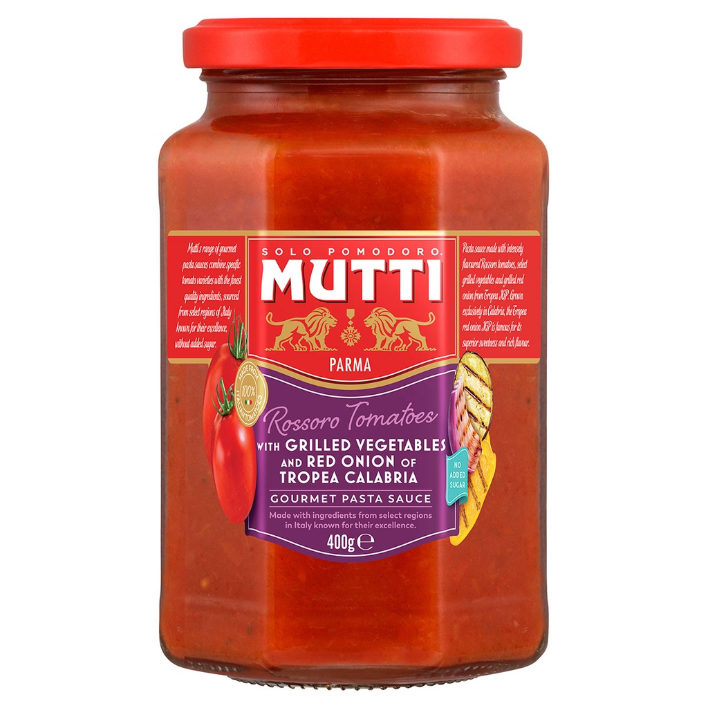 mutti gourmet pasta sauce veg 6 x 400g [B]