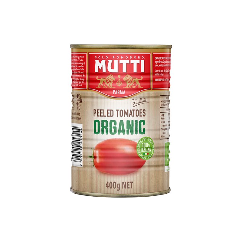 mutti peeled tomato organic 12x400g [B]