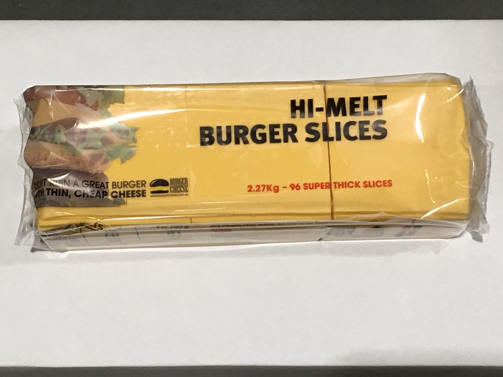 "The Burger Cheese" Hi-Melt Slices 2.27kg (96)