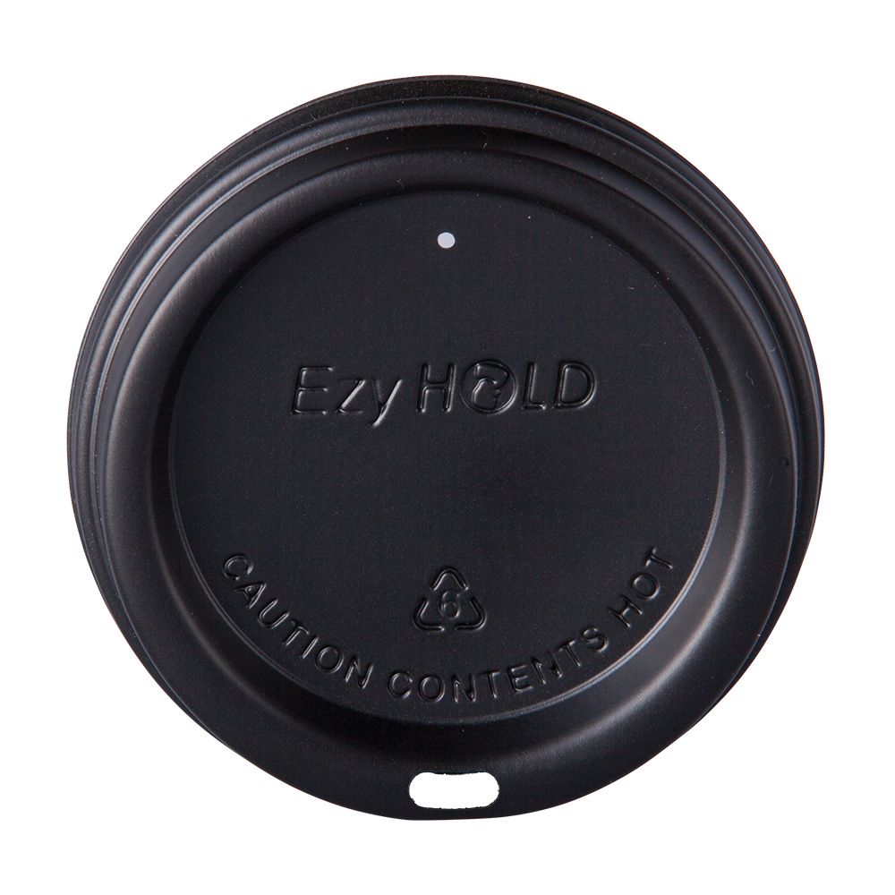 8oz Dome Lid (80mm) - Black x 1000