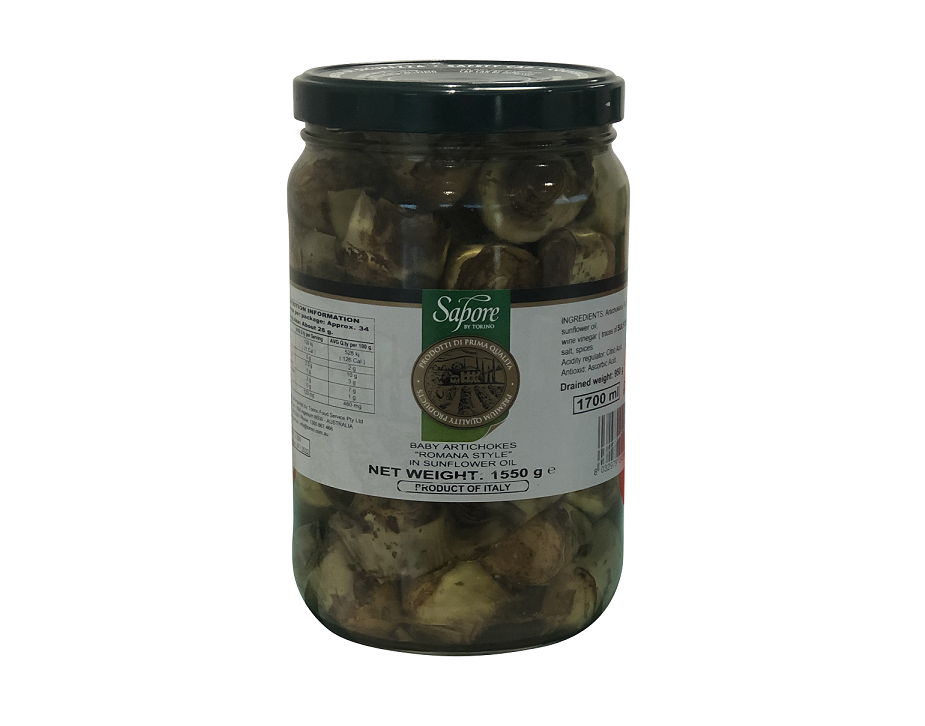 BABY ARTICHOKES 'ROMAN STYLE' IN OIL 1700ML