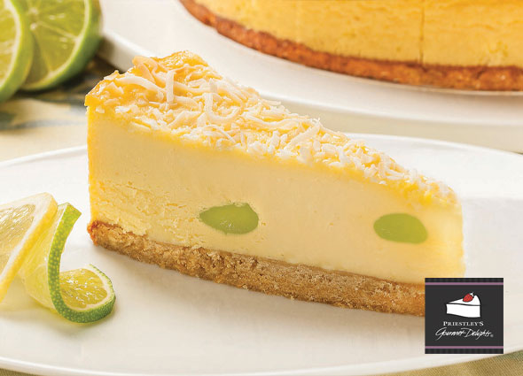 BAKED LEMON LIME CHEESECAKE 16 CUT