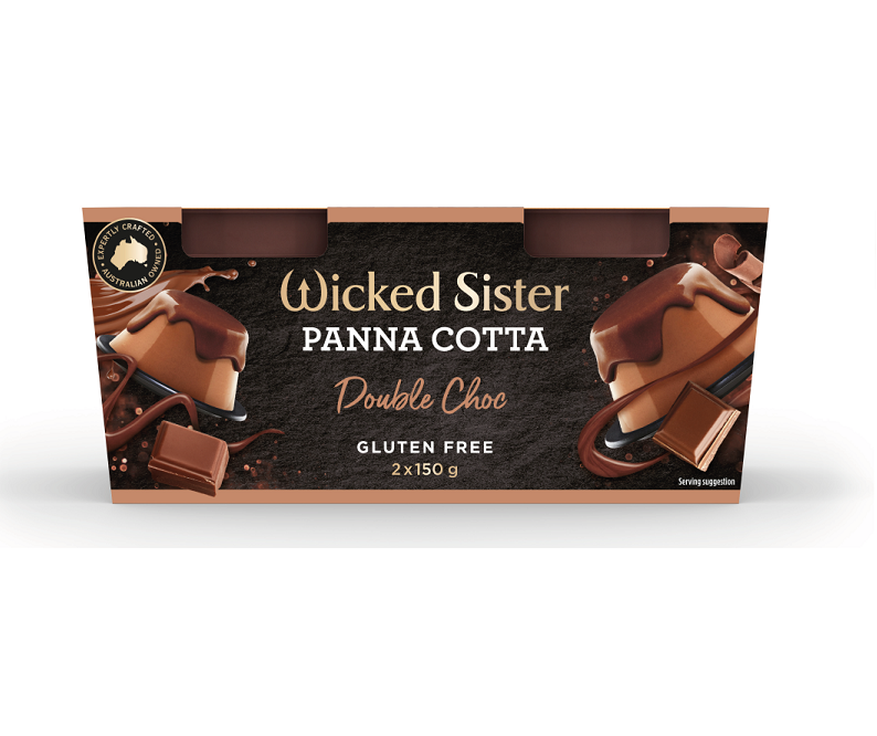 WICKED SISTER PANNA COTTA DOUBLE CHOC 9X(2X150G)