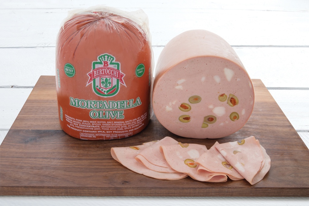 BERTOCCHI MORTADELLA W/OLIVES r/w3.5kg [K] (2)