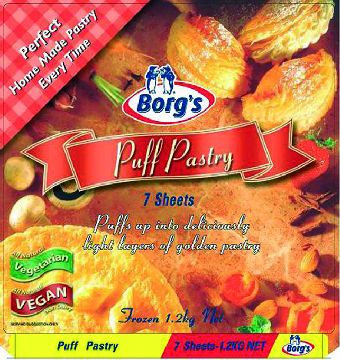 BORGS PUFF PASTRY 10 SHEETS - 1.7KG