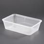 CAPRI PLASTIC RECTANGULAR CONTAINERS 650ML X 50