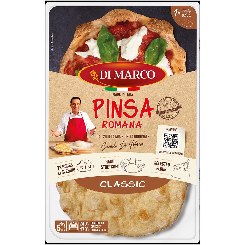 DI MARCO PINSA ROMANA CLASSIC RETAIL 8 x 230g