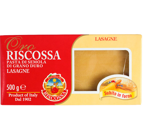 495 - LASAGNE PASTA SHEETS SEMOLINA 500G (CTN/12)