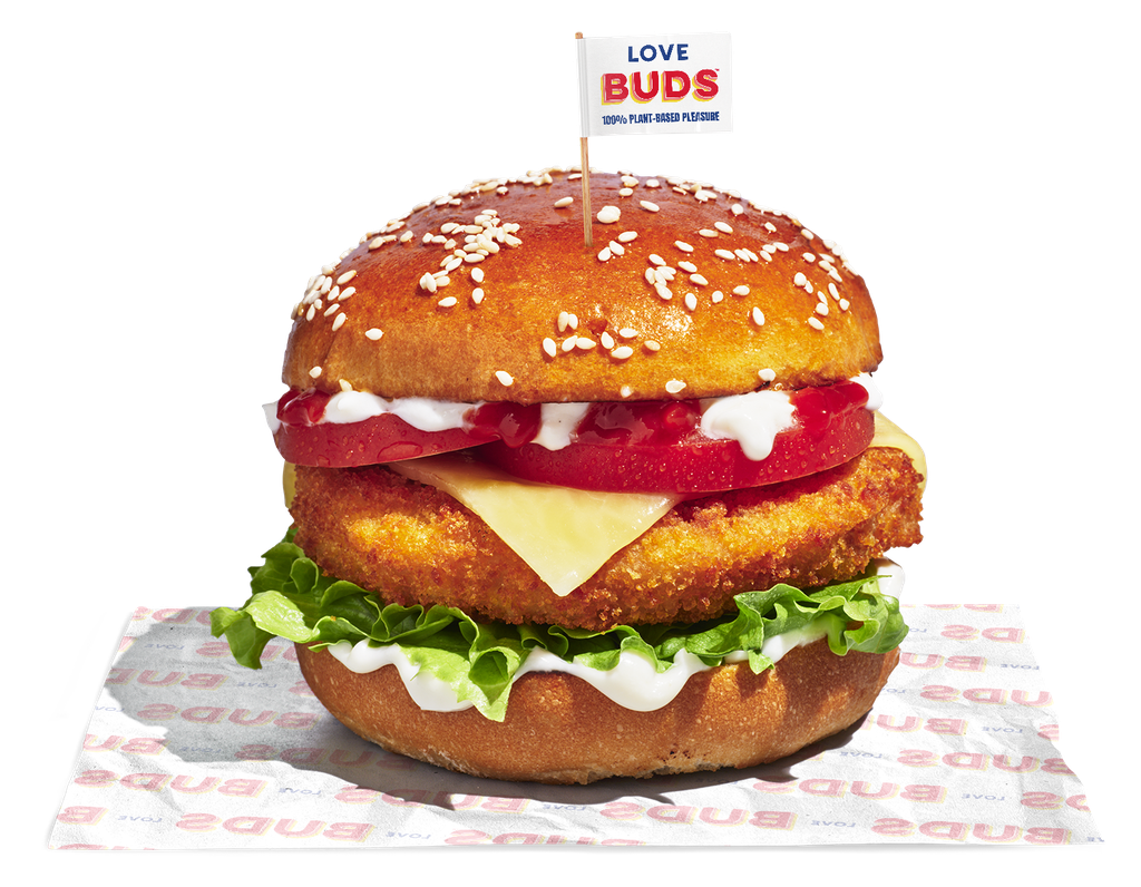 Love BUDS Plant-Based Chicken Schnitzel Burgers 113g x 30