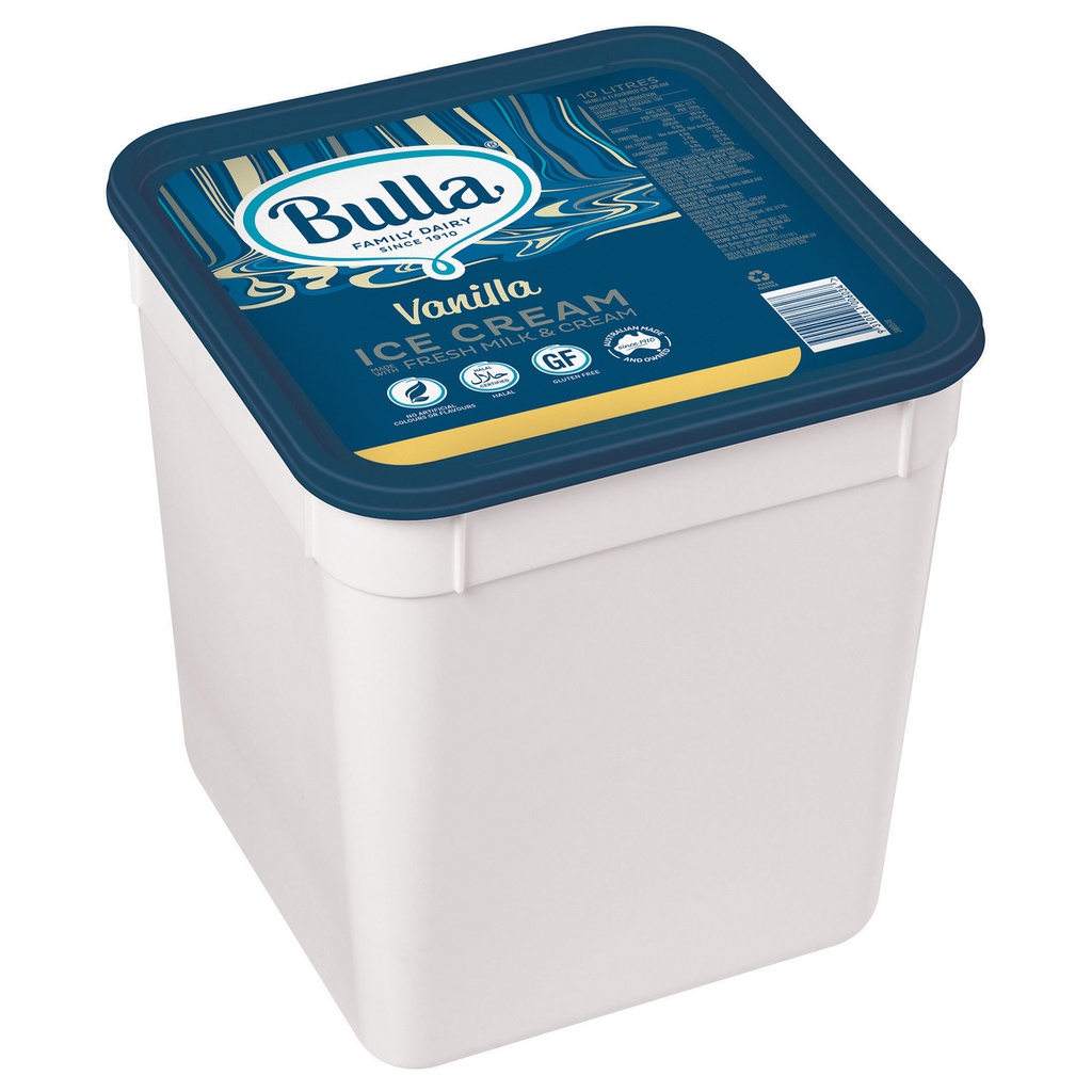 Bulla Vanilla Ice Cream 10lt