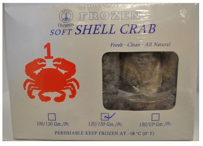 SOFT SHELL CRAB 60/80 900g