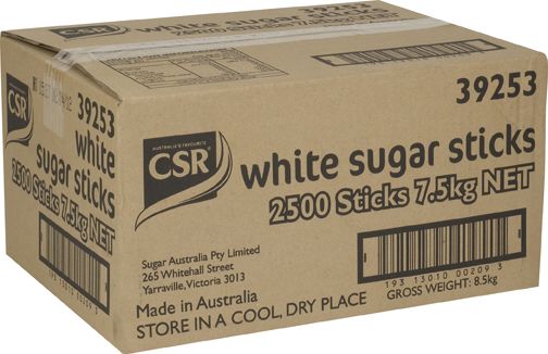 WHITE SUGAR STICKS 3GM X 2000