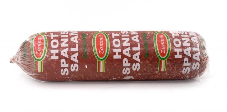 ZAMMIT HOT SPANISH SALAMI 2.7KG R/W