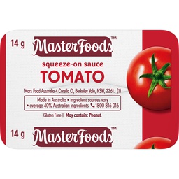 [MFDS/TOMATOSQUEE] MasterFoods Portion Control Squeeze On Tomato Sauce 100x14g