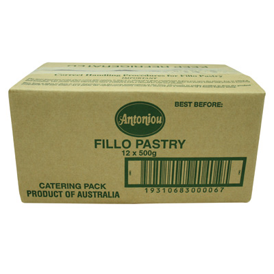 [ANTFILPASCAT500] ant filo pastry caters pack 12 x 500g[B][FPC]