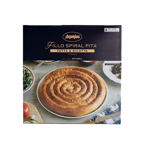 [ANTFILSPIRIC] ant filo spiral fetta & ricotta 900g* (8) [B]