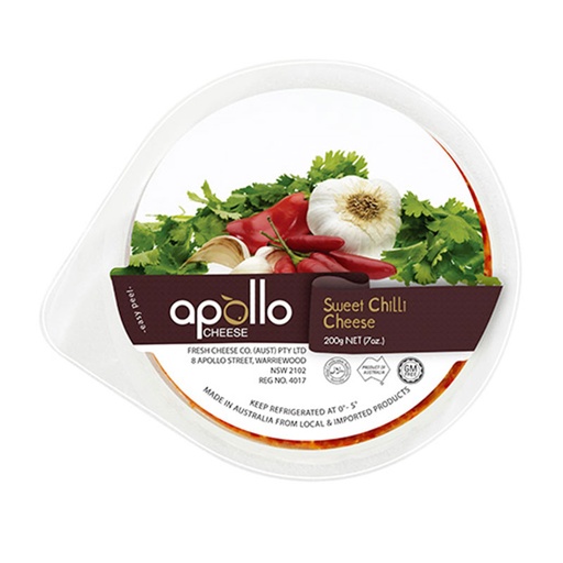 [APOCRECHESWECHI125] apollo cream cheese sw chilli 12 x125g[B]