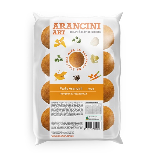 [ARAPUM] arancini pumpkin & mozzarella 12x500*[B]