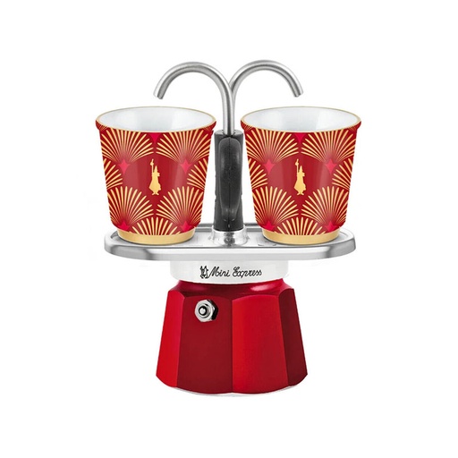 [BIAMINBICGLA2] bialetti 4979 set mini express glamour +2 bicchierini* [U]