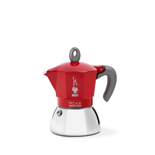 [BIAMOKINDRED2] bialetti 6942 moka induction red 2 cup* [U]