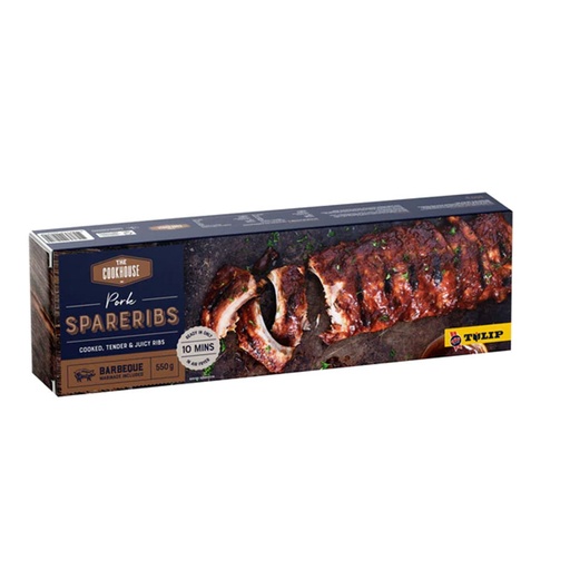 [COOPORRIB] cookhouse pork ribs cooked 550gm (8) [B]