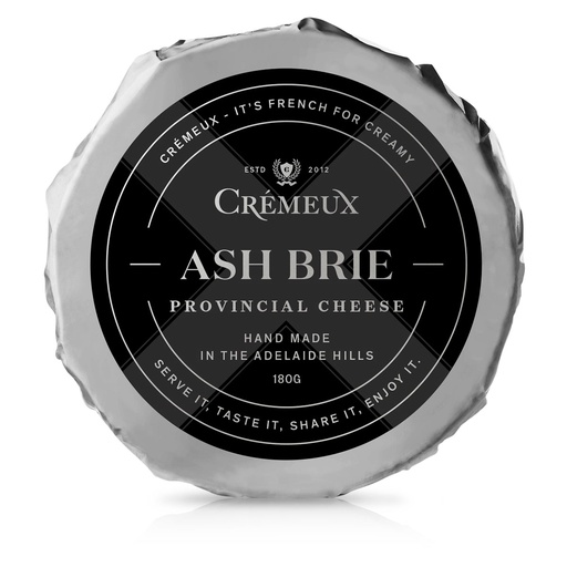 [CREBRIASH180] cremeux BRIE ash 6 x180g [B]