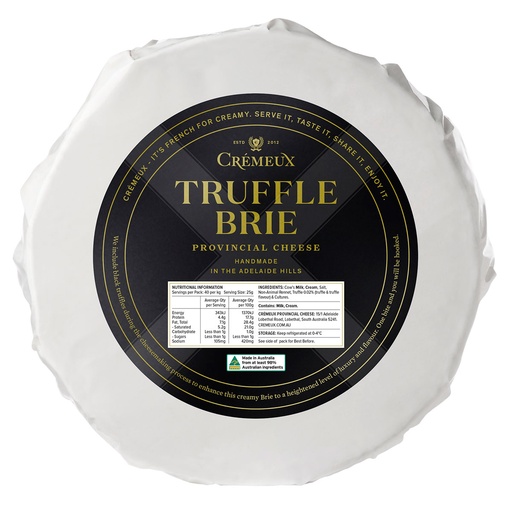 [CREBRITRU1] cremeux truffle BRIE 2 x 1kg [B]