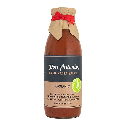 [DONANTORGBAS500] don antonio ORGANIC basil sauce 6x500[B]