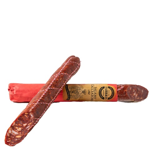 [FABCACCHI400] fabbris cacciatore salami in carta chilli 400g (20) [U]