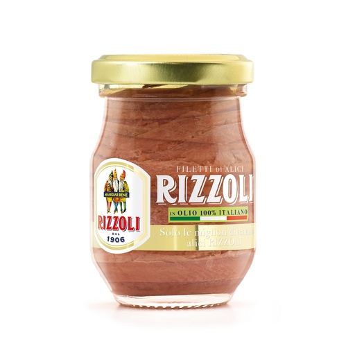 [RIZANC90] rizzoli 2293 anchovy fillets in italian EVO JAR  12x90g [B]