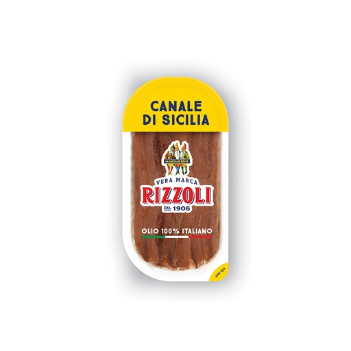 [RIZANCSIC40] rizzoli 712 anchovy fillets sicilian sunflow oil 26x40g [B]